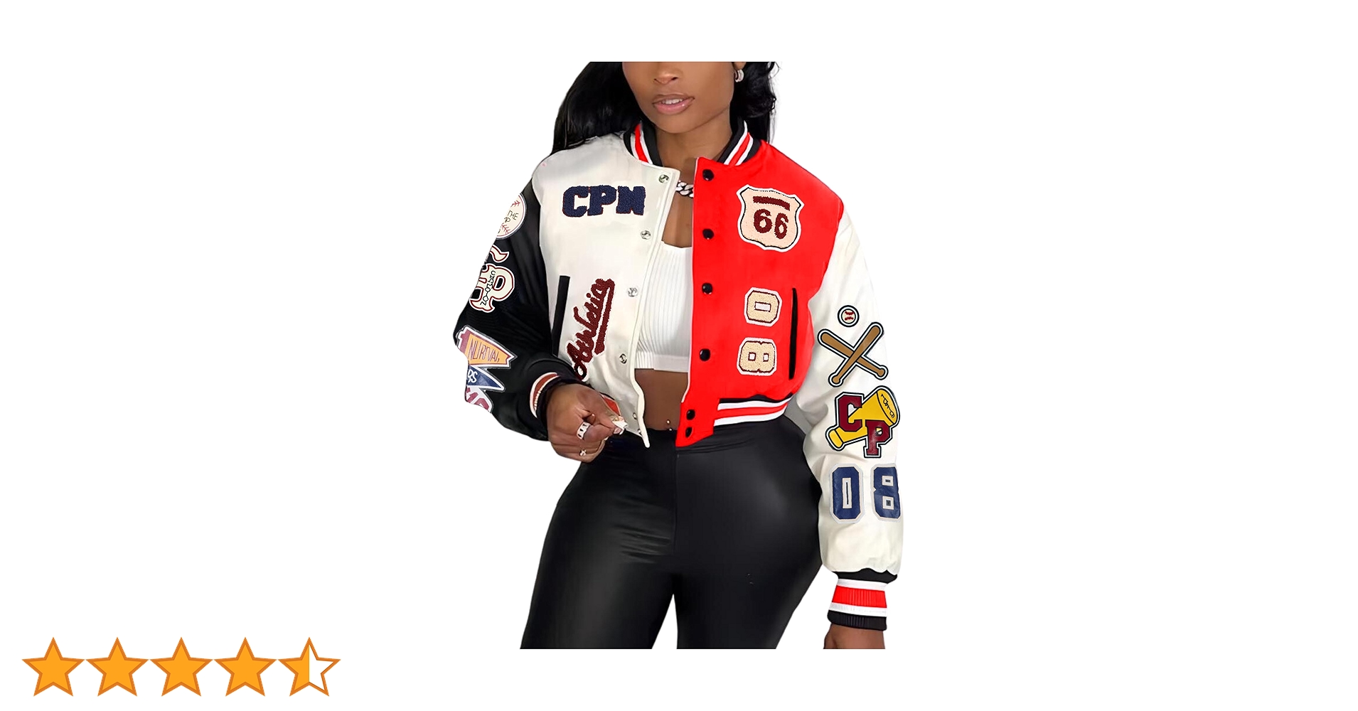 ジャケット・アウター highlight cropped jacket 大阪店WEB限定【Chikashitsu +】cropped mustang bomber jacket